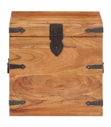 vidaXL Chest 40x40x40 cm Solid Acacia Wood