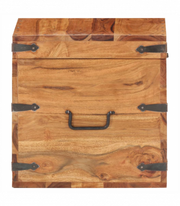vidaXL Chest 40x40x40 cm Solid Acacia Wood