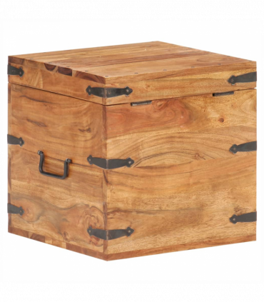 vidaXL Chest 40x40x40 cm Solid Acacia Wood