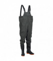 vidaXL Chest Waders with Boots Dark Green Size 38