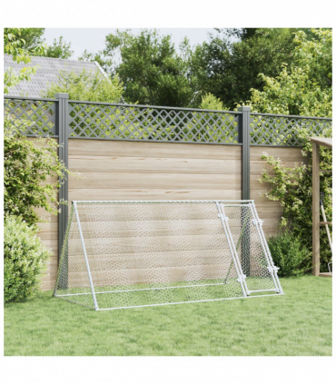 vidaXL Chicken Cage Silver 200x105x91 cm Galvanised Steel
