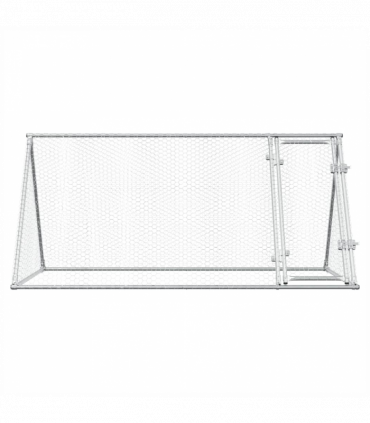 vidaXL Chicken Cage Silver 200x105x91 cm Galvanised Steel