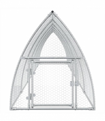 vidaXL Chicken Cage Silver 600x105x120 cm Galvanised Steel