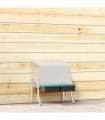vidaXL Chicken Nesting Box 2 Compartments with Legs Galvanised Steel