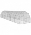 vidaXL Chicken Run 2.5x12x2.25 m Galvanised Steel