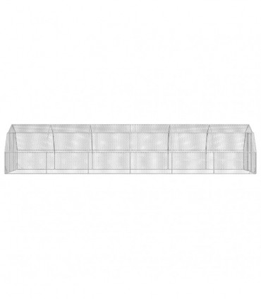 vidaXL Chicken Run 2.5x12x2.25 m Galvanised Steel