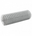 vidaXL Chicken Wire Fence Galvanised Steel 10x0.5 m Silver