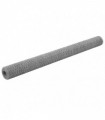 vidaXL Chicken Wire Fence Galvanised Steel 25x1.5 m Silver