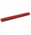 vidaXL Chicken Wire Fence Steel with PVC Coating 10x1.5 m Red
