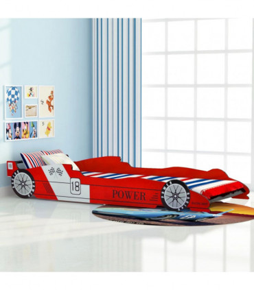 vidaXL Children's Race Car Bed 90x200 cm Red