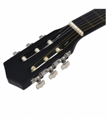 vidaXL Classical Guitar for Beginner with Bag Black 3/4 36"