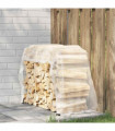 vidaXL Clear Tarpaulin with Eyelets 1x2 m Polyethylene