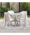 vidaXL Clear Tarpaulin with Eyelets 2x2 m Polyethylene