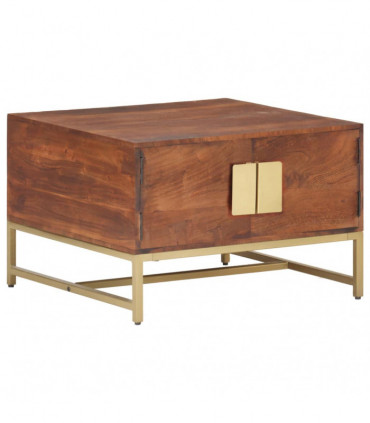 vidaXL Coffee Table Honey Brown 67x67x45 cm Solid Acacia Wood