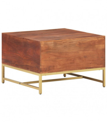 vidaXL Coffee Table Honey Brown 67x67x45 cm Solid Acacia Wood