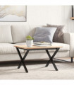 vidaXL Coffee Table Legs X-Frame 50x40x38 cm Cast Iron