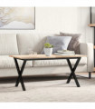 vidaXL Coffee Table Legs X-Frame 80x40x43 cm Cast Iron