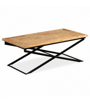 vidaXL Coffee Table Solid Mango Wood 110x55x42 cm