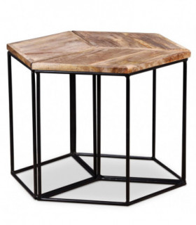 vidaXL Coffee Table Solid Mango Wood 56x48x40 cm