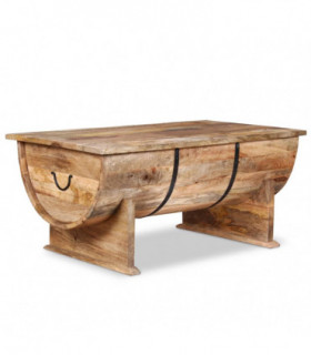 vidaXL Coffee Table Solid Mango Wood 88x50x40 cm