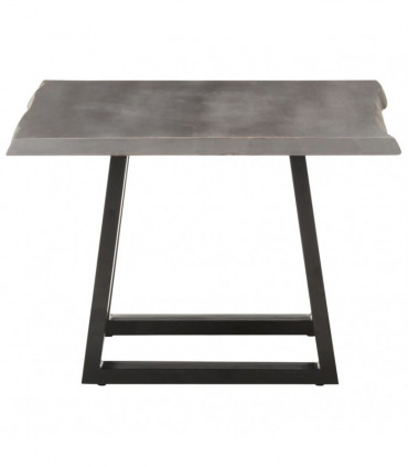 vidaXL Coffee Table with Live Edges 60x60x40 cm Solid Acacia Wood