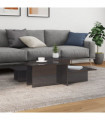 vidaXL Coffee Tables 2 pcs High Gloss Grey Engineered Wood