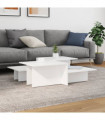vidaXL Coffee Tables 2 pcs White Engineered Wood