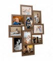 vidaXL Collage Photo Frame for 10x(13x18 cm) Picture Light Brown MDF