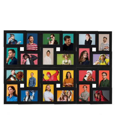 vidaXL Collage Photo Frame for 24x(10x15 cm) Picture Black MDF