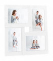 vidaXL Collage Photo Frame for 4x(10x15 cm) Picture White MDF