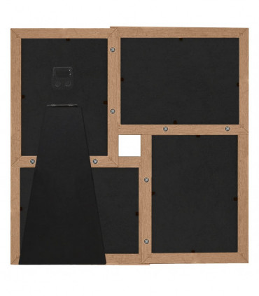 vidaXL Collage Photo Frame for 4x(13x18 cm) Picture Light Brown MDF