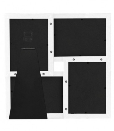 vidaXL Collage Photo Frame for 4x(13x18 cm) Picture White MDF
