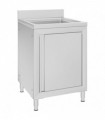 vidaXL Commercial Kitchen Sink Cabinet 60x60x96 cm Stainless Steel
