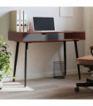 vidaXL Computer Desk with Drawer Brown 110x50x75 cm Engineered Wood