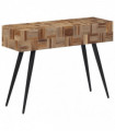 vidaXL Console Table 110x34x80 cm Solid Reclaimed Teak