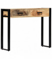 vidaXL Console Table 90x30x75 cm Solid Mango Wood
