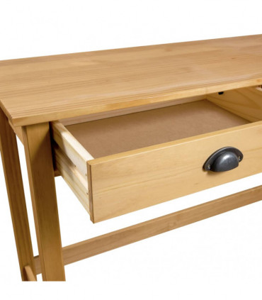 vidaXL Console Table Hill with 2 Drawers 110x45x74 cm Solid Pine Wood