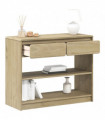 vidaXL Console Table SAUDA Oak 89.5x36.5x73 cm Solid Wood Pine