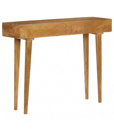 vidaXL Console Table Solid Mango Wood 102x30x79 cm