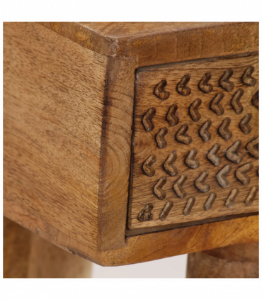 vidaXL Console Table Solid Mango Wood 102x30x79 cm