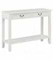 vidaXL Console Table White 110x35x80 cm Wood