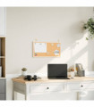 vidaXL Cork Board with Solid Pine Wood Frame 60x30 cm