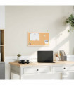 vidaXL Cork Board with Solid Pine Wood Frame 60x40 cm