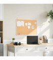 vidaXL Cork Board with Solid Pine Wood Frame 80x55 cm