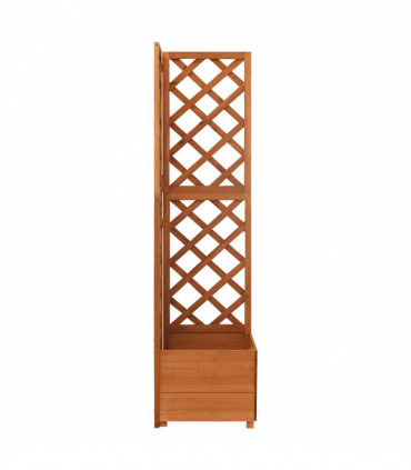 vidaXL Corner Trellis Planter 40x40x150 cm Solid Fir Wood