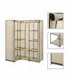vidaXL Corner Wardrobe Cream 130x87x169 cm