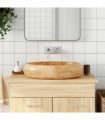 vidaXL Countertop Basin Brown Oval 59x40x15 cm Ceramic