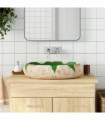 vidaXL Countertop Basin Green and Brown Oval 59x40x15 cm Ceramic