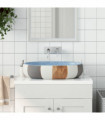 vidaXL Countertop Basin Multicolour Oval 59x40x14 cm Ceramic