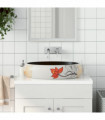 vidaXL Countertop Basin Multicolour Oval 59x40x15 cm Ceramic